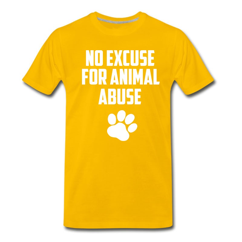 Men's No Excuse For Animal Abuse T-Shirt