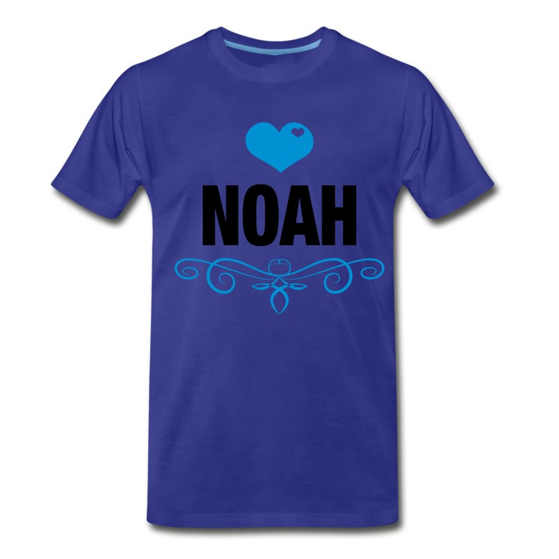 Men's Noah, Love, Hearts, Baby, Boys, Birthday, Gifts T-Shirt