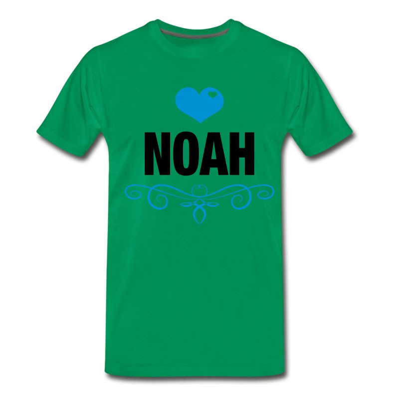 Men's Noah, Love, Hearts, Baby, Boys, Birthday, Gifts T-Shirt