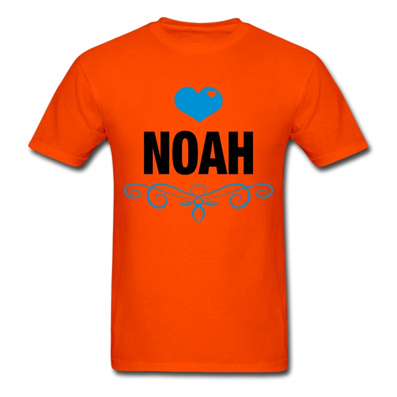 Men's Noah, Love, Hearts, Baby, Boys, Birthday, Gifts T-Shirt