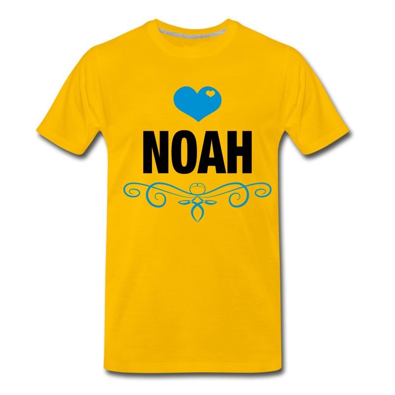 Men's Noah, Love, Hearts, Baby, Boys, Birthday, Gifts T-Shirt