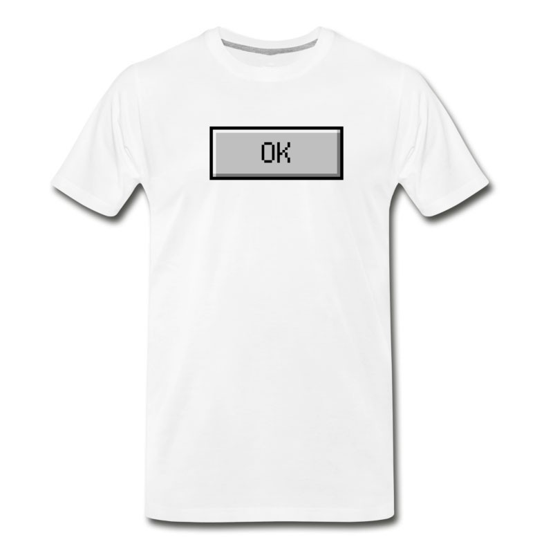 Men's OK Windows Button - Aesthetic Vaporwave T-Shirt