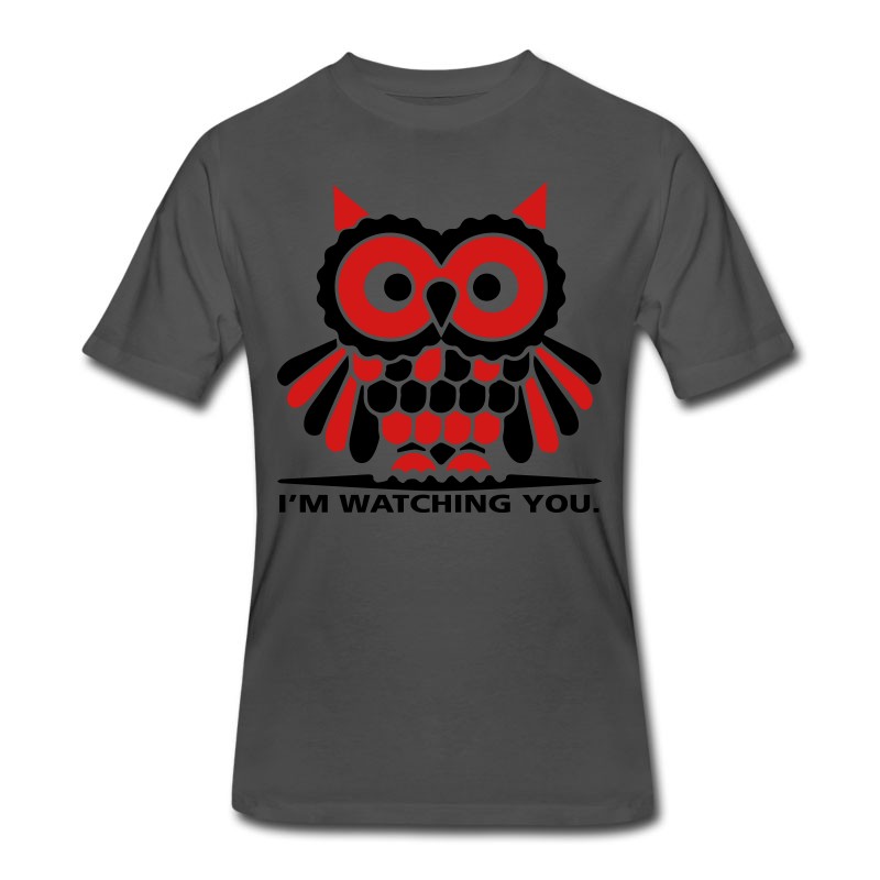 Men's Owl_WatchingU T-Shirt