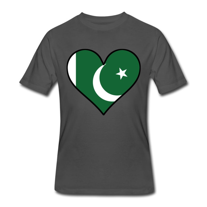 Men's Pakistani Flag Heart T-Shirt