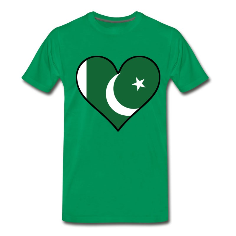 Men's Pakistani Flag Heart T-Shirt