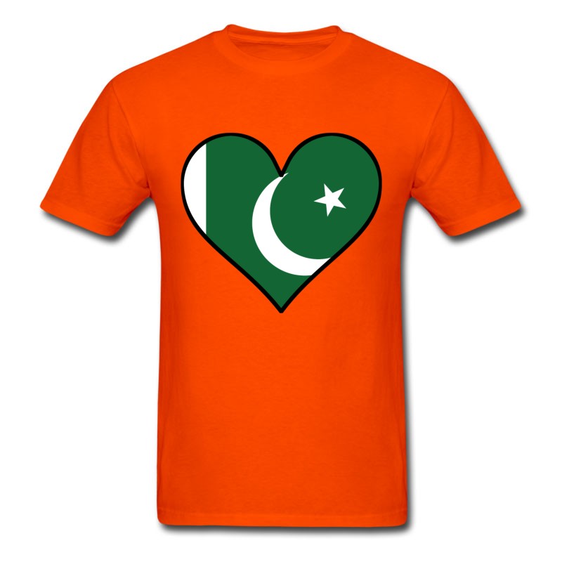 Men's Pakistani Flag Heart T-Shirt