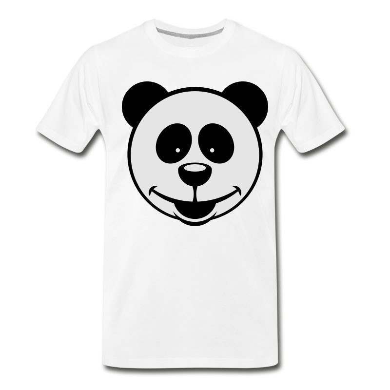 Men's Panda Bear (Smiling / 2C) T-Shirt