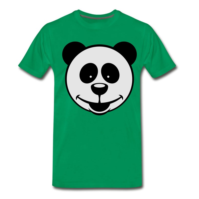 Men's Panda Bear (Smiling / 2C) T-Shirt