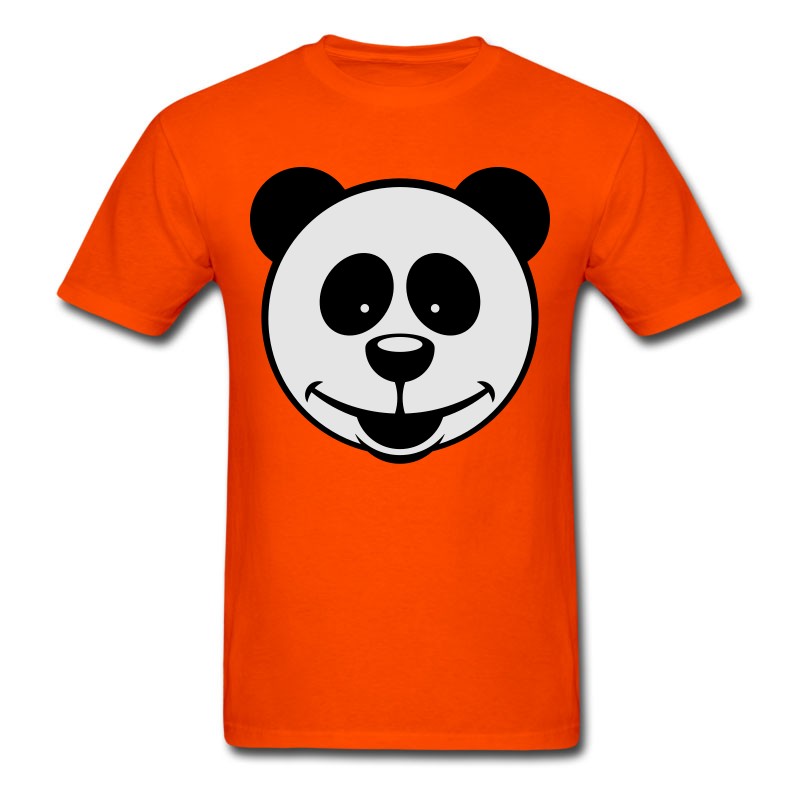 Men's Panda Bear (Smiling / 2C) T-Shirt