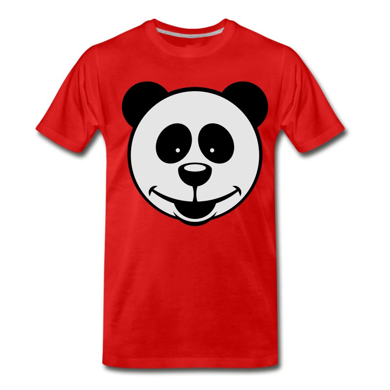 Men's Panda Bear (Smiling / 2C) T-Shirt