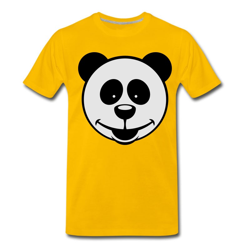 Men's Panda Bear (Smiling / 2C) T-Shirt