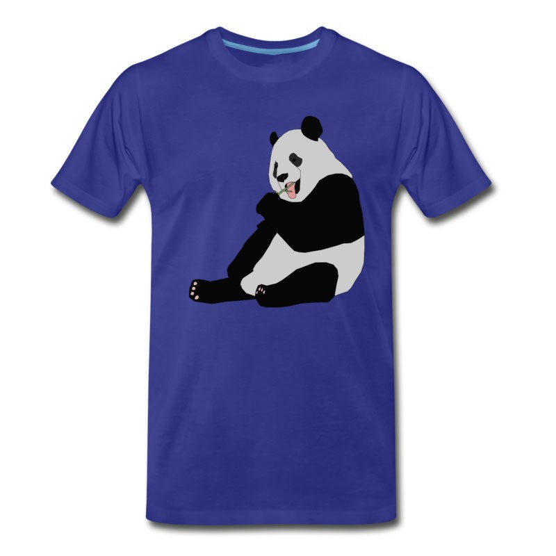 Men's Panda Eating Bamboo T-Shirt