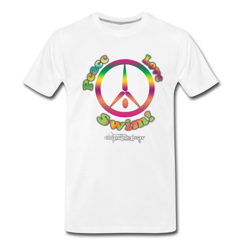 Men's Peace Love Swim T-Shirt