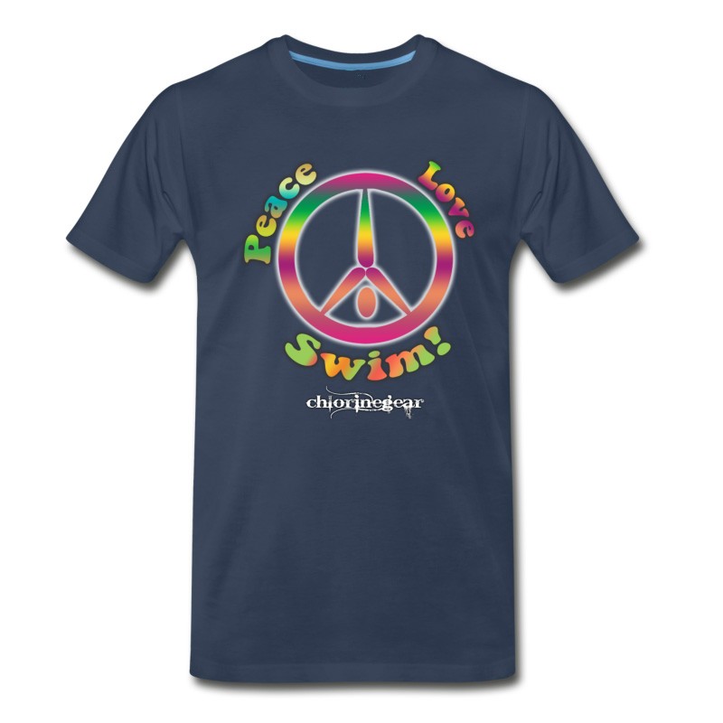 Men's Peace Love Swim T-Shirt