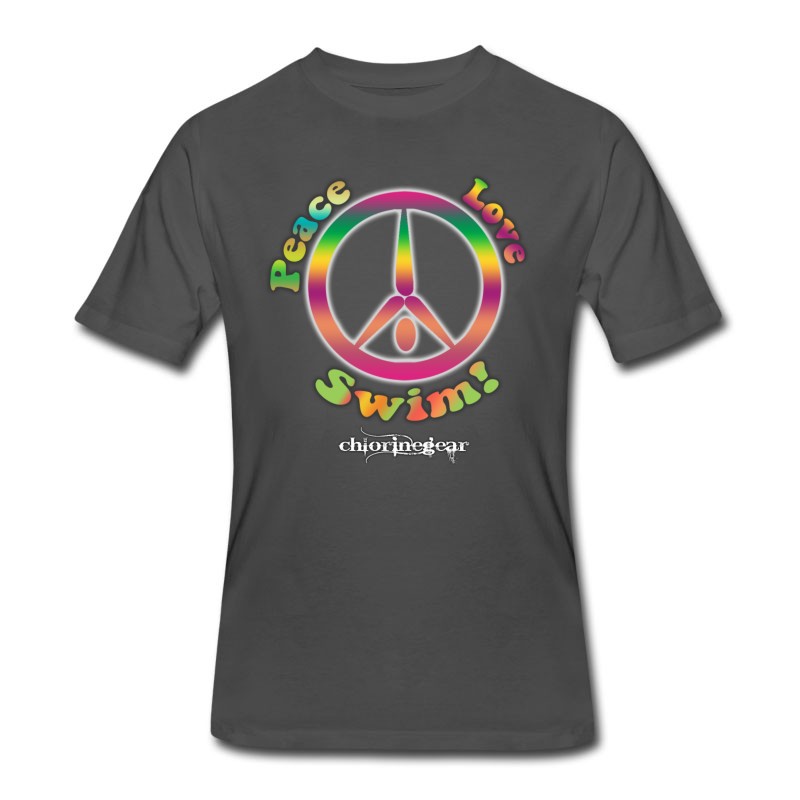 Men's Peace Love Swim T-Shirt