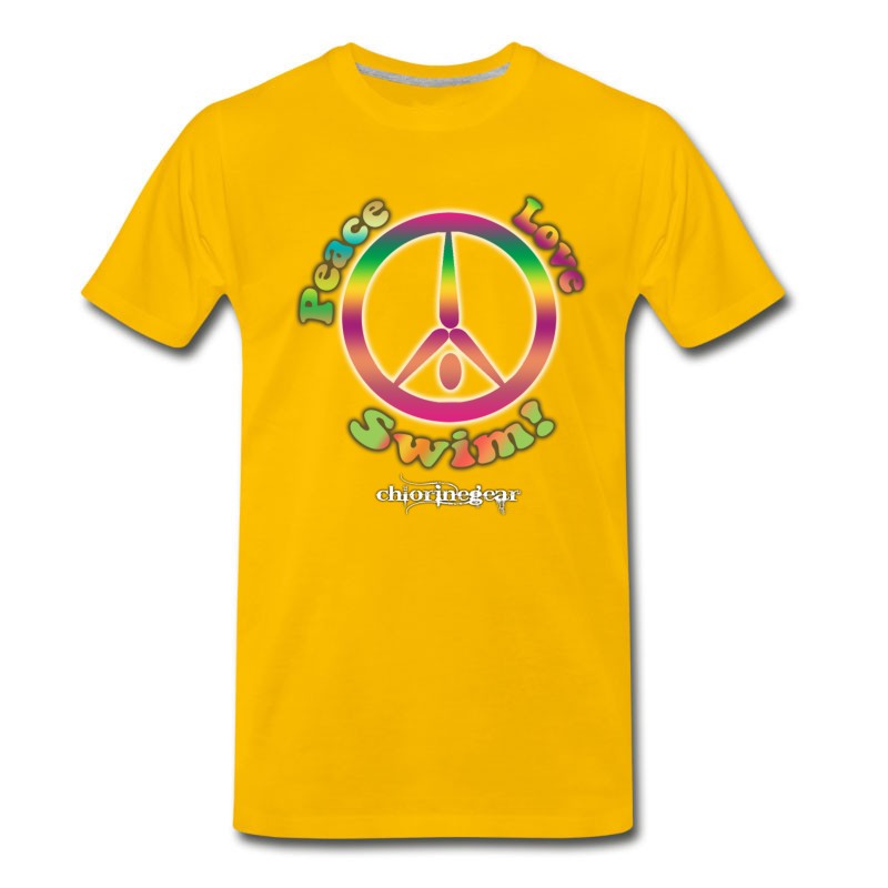 Men's Peace Love Swim T-Shirt