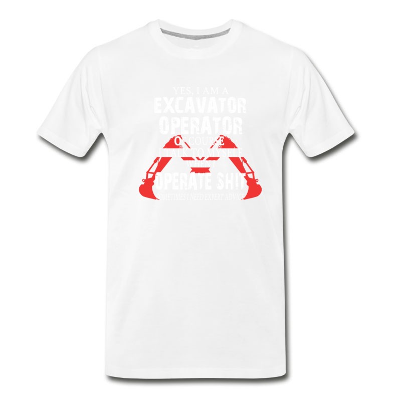 Men's Perfect Shirt For Excavator Operator Shirt T-Shirt