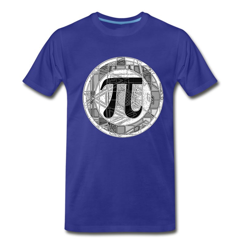 Men's Pi Day Symbol Round T-Shirt