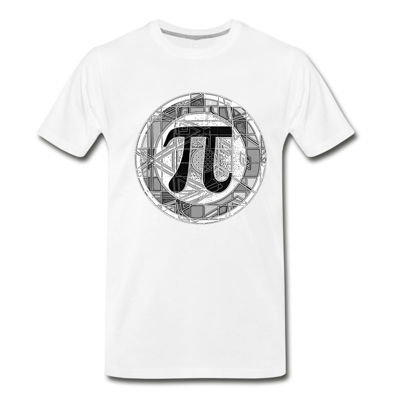 Men's Pi Day Symbol Round T-Shirt