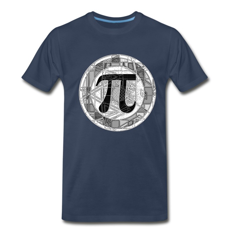 Men's Pi Day Symbol Round T-Shirt