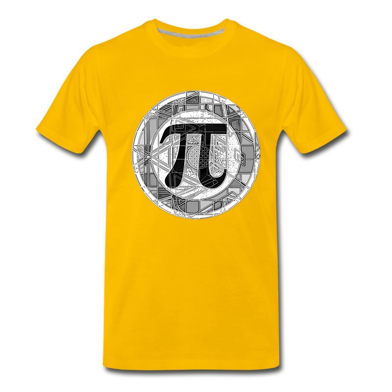 Men's Pi Day Symbol Round T-Shirt