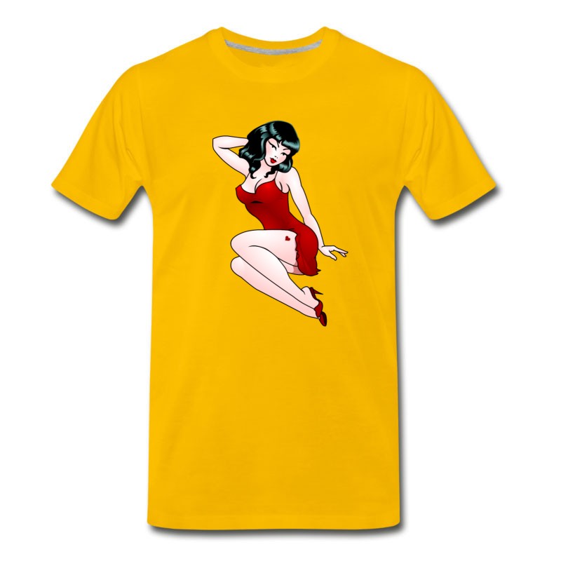 Men's Pin Up Girl Gifts & Shirts Retro 50s Pinup Shirts T-Shirt