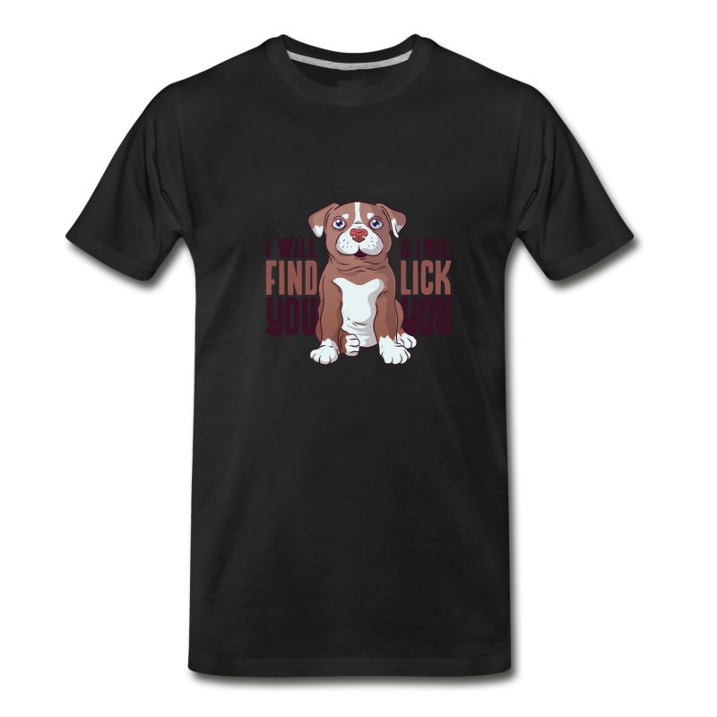 Men's Pitbull Puppy Tshirt T-Shirt