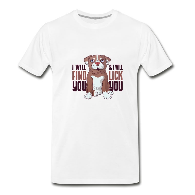 Men's Pitbull Puppy Tshirt T-Shirt