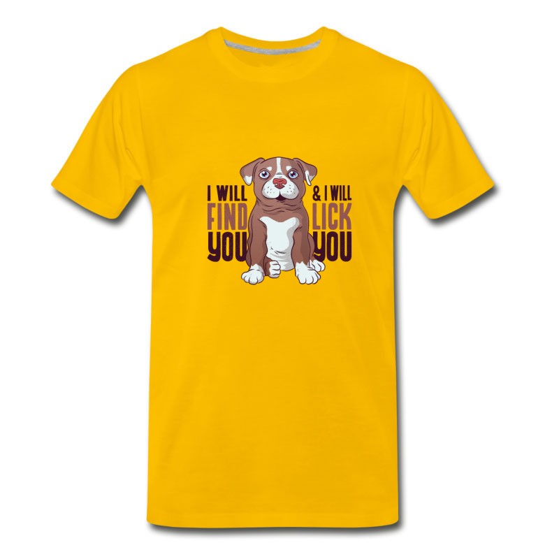 Men's Pitbull Puppy Tshirt T-Shirt