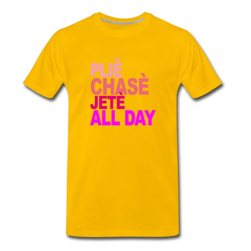 Men's Plie_chasse_jete_all_day_ballet_tshirt_b T-Shirt