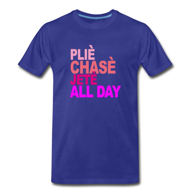 Men's Plie_chasse_jete_all_day_ballet_tshirt_b T-Shirt