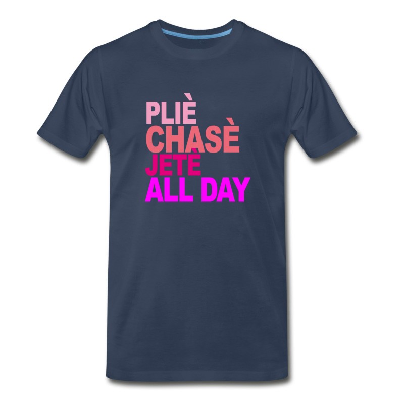 Men's Plie_chasse_jete_all_day_ballet_tshirt_b T-Shirt