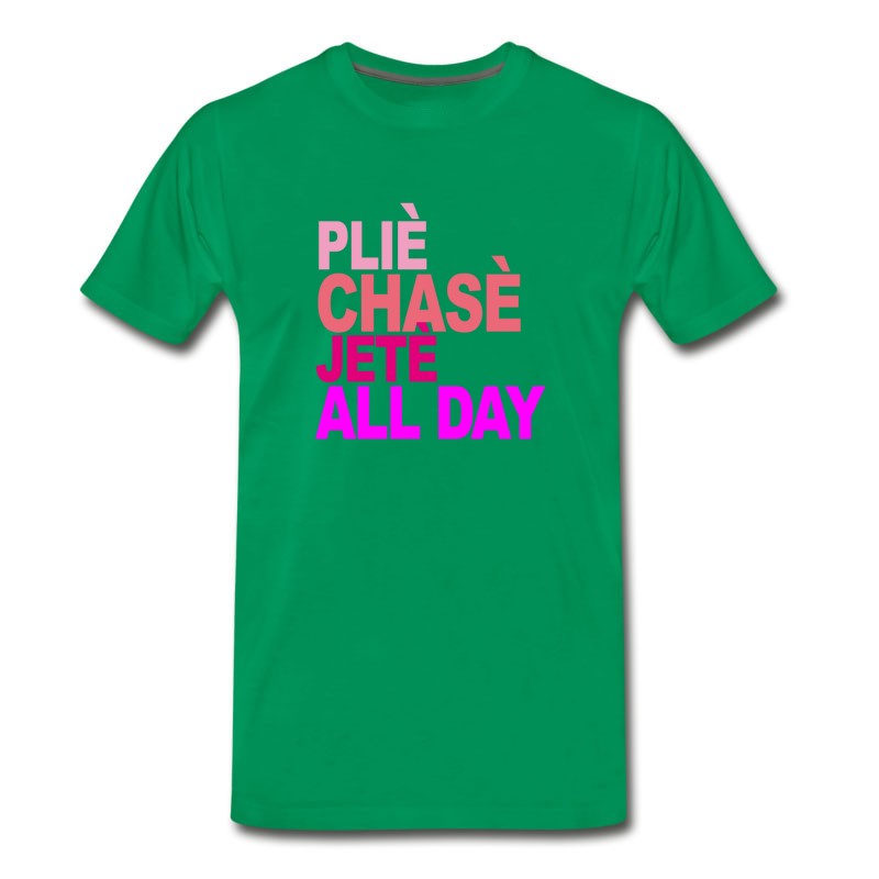 Men's Plie_chasse_jete_all_day_ballet_tshirt_b T-Shirt