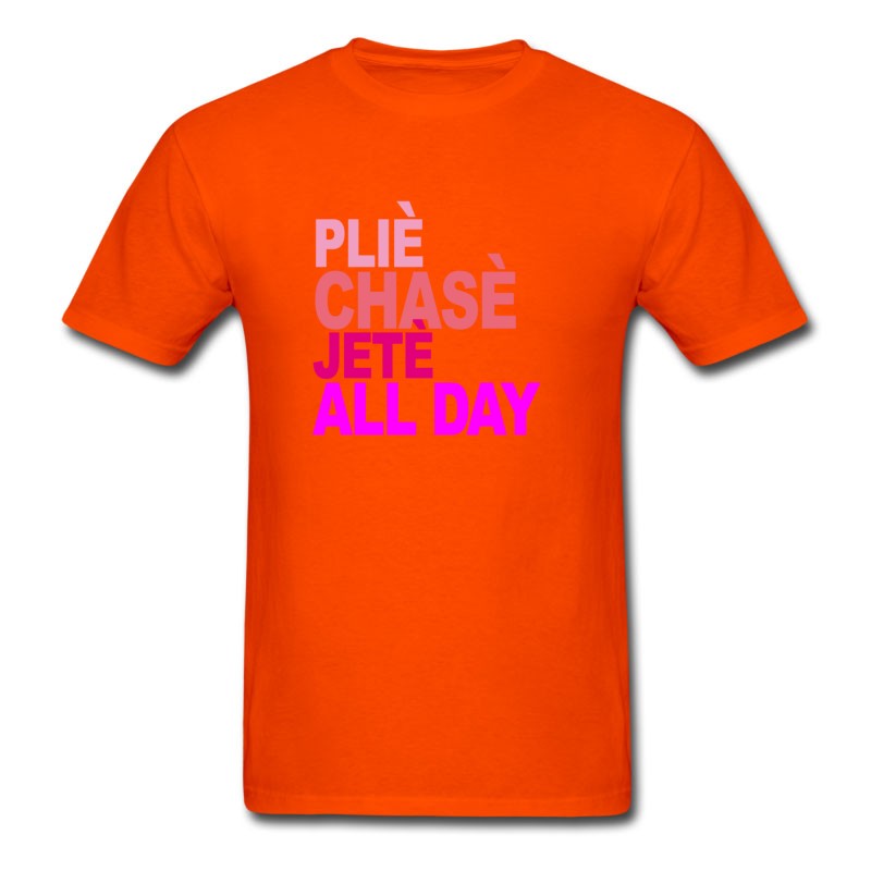 Men's Plie_chasse_jete_all_day_ballet_tshirt_b T-Shirt