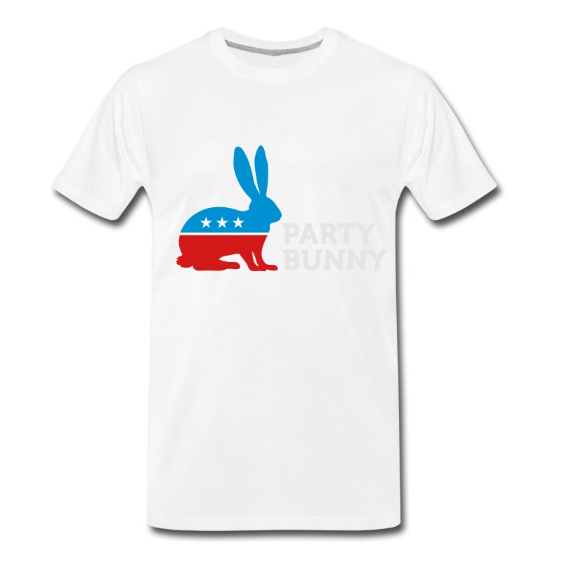 Men's Political Party Animals: Bunny T-Shirt