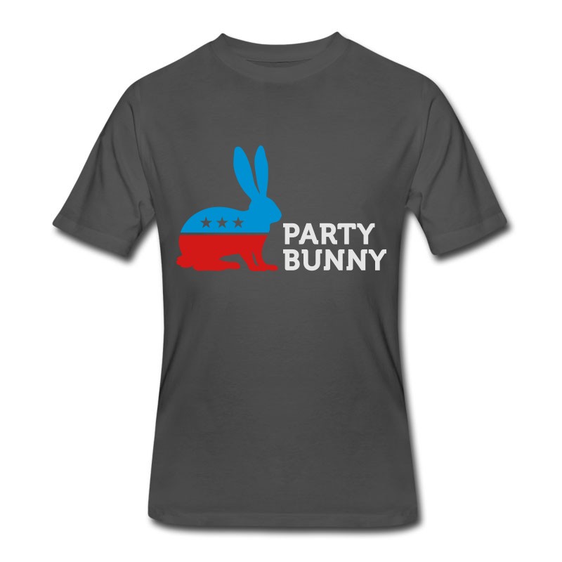 Men's Political Party Animals: Bunny T-Shirt