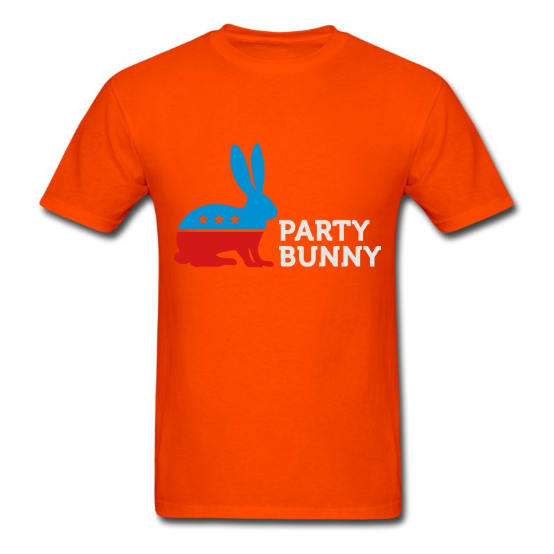 Men's Political Party Animals: Bunny T-Shirt