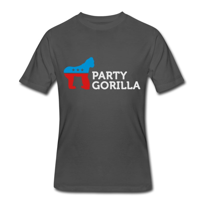 Men's Political Party Animals: Gorilla T-Shirt