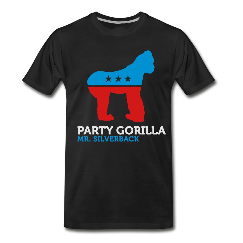 Men's Political Party Animals: Gorilla T-Shirt