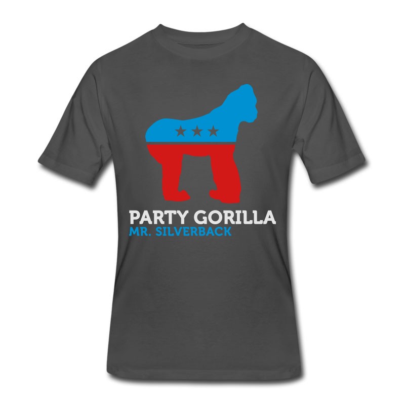 Men's Political Party Animals: Gorilla T-Shirt