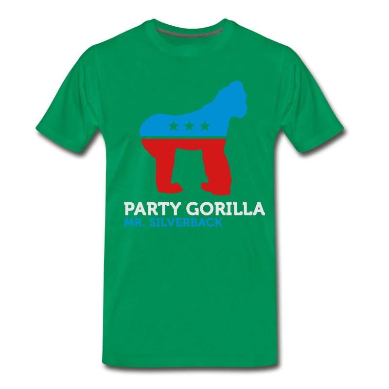 Men's Political Party Animals: Gorilla T-Shirt