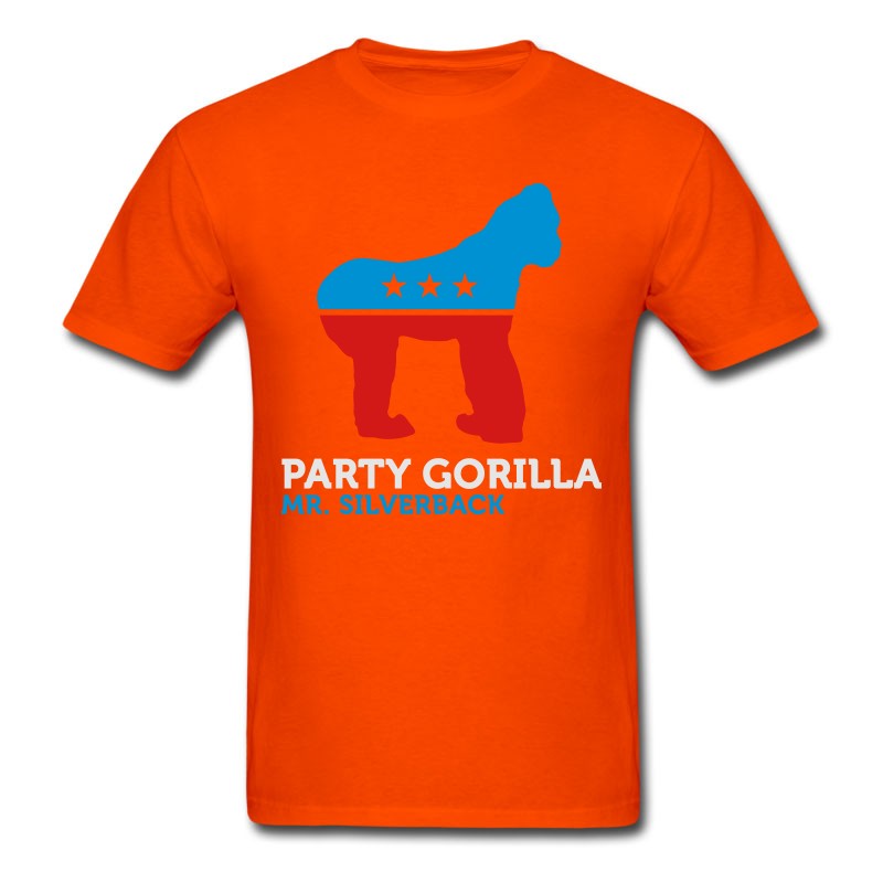 Men's Political Party Animals: Gorilla T-Shirt