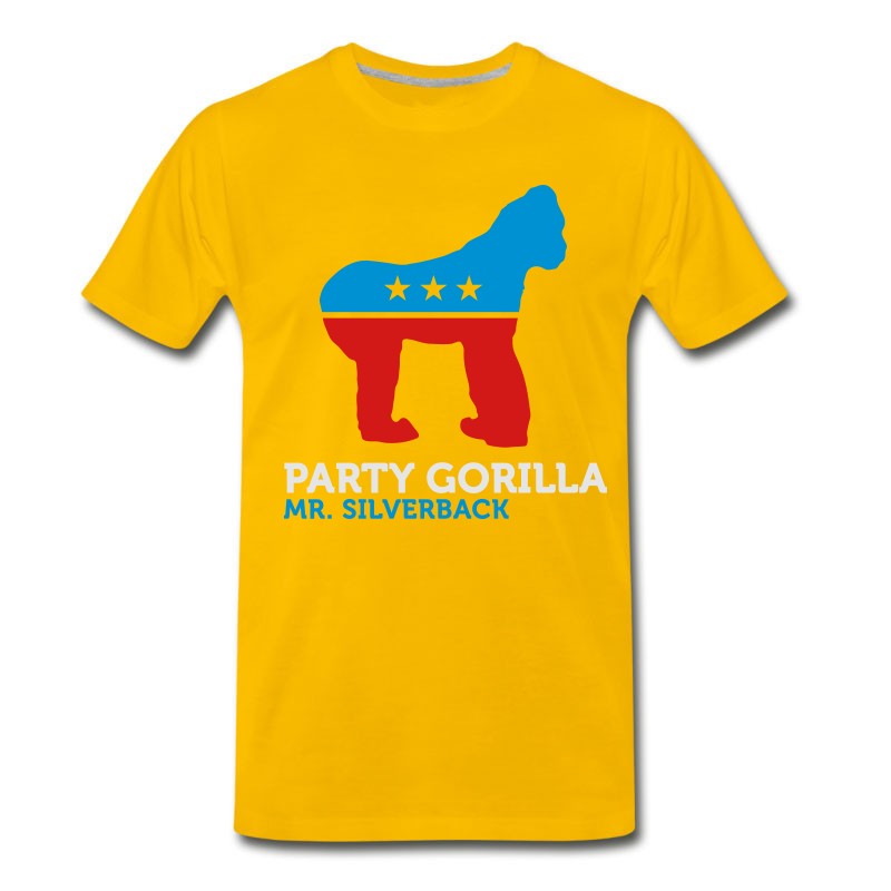 Men's Political Party Animals: Gorilla T-Shirt