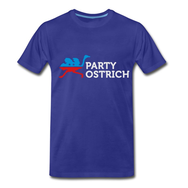 Men's Political Party Animals: Ostrich T-Shirt