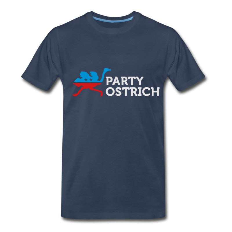 Men's Political Party Animals: Ostrich T-Shirt