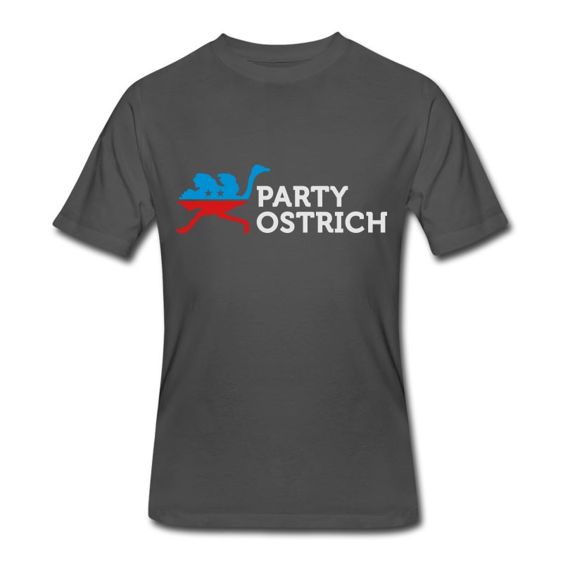 Men's Political Party Animals: Ostrich T-Shirt