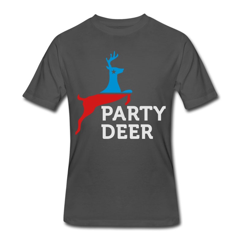 Men's Political Party Animals: Reindeer T-Shirt