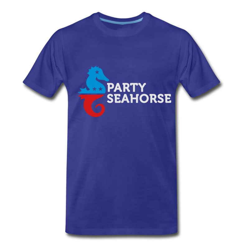 Men's Political Party Animals: Seahorse T-Shirt