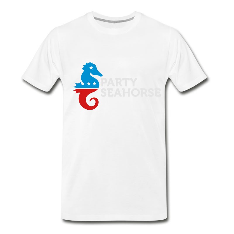 Men's Political Party Animals: Seahorse T-Shirt