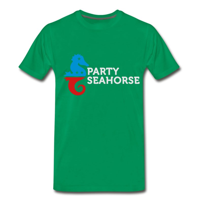 Men's Political Party Animals: Seahorse T-Shirt